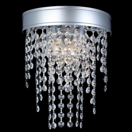 Бра 0539/2W CH хром/хрусталь 2х60W E14 h200, MIX24